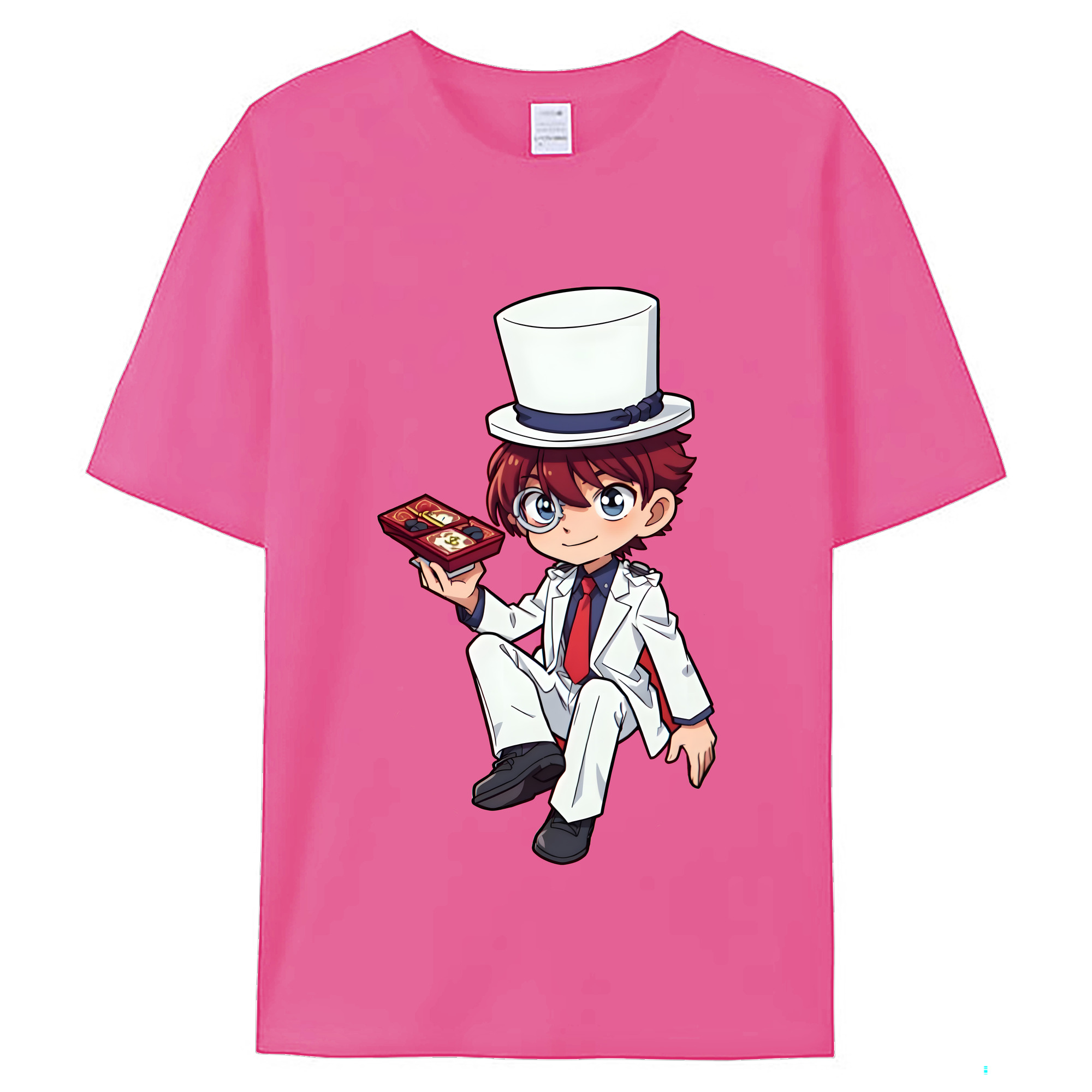 （画像用） 名探偵コナン くろば かいと Detective Conan Kuroba Kaito レディースカジュアルプリントTシャツ（綿100％）